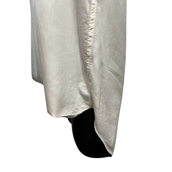 Rag & Bone Women White Top Silk Cotton XS Long Sleeves High Low - Picture 3 of 9